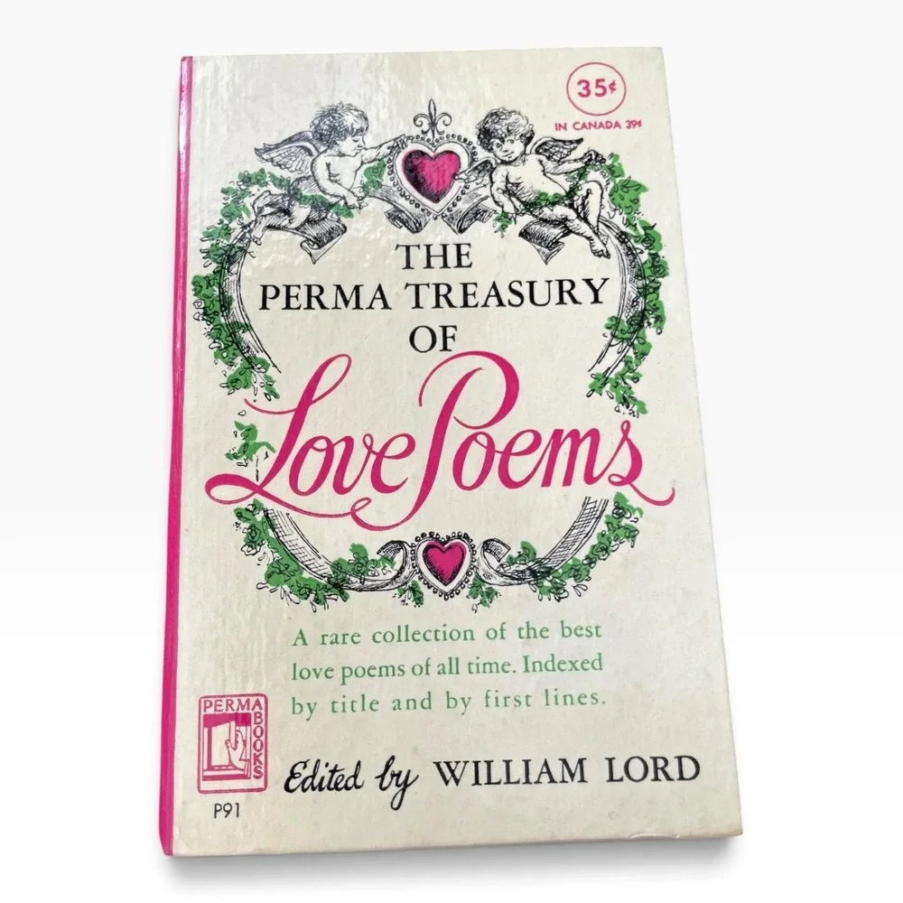 The Perma Treasury of Love Poems William Lord Edited 1950 Vintage Paperback